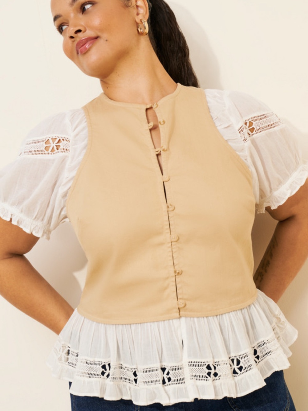 ANTHROPOLOGIE Layered Top